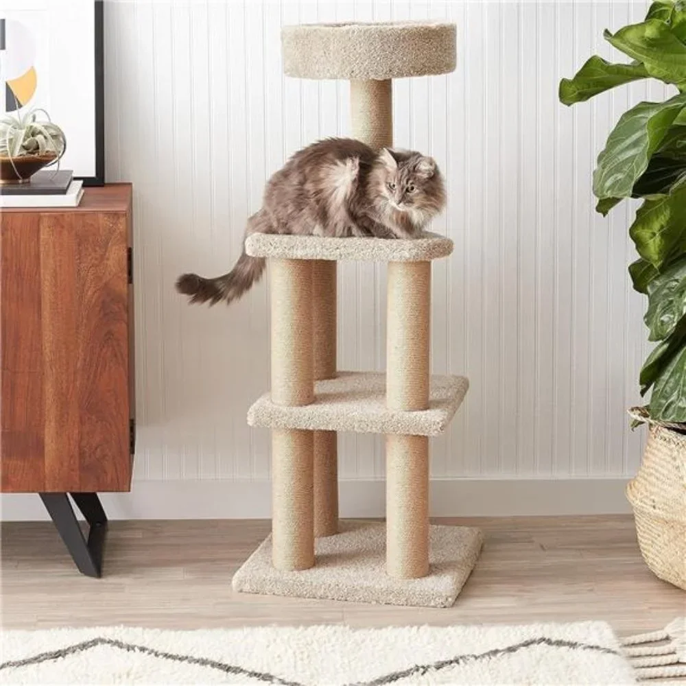 Cat Tree Indoor Climbing Activity Tower w/ Scratching Post, Large, 17.7